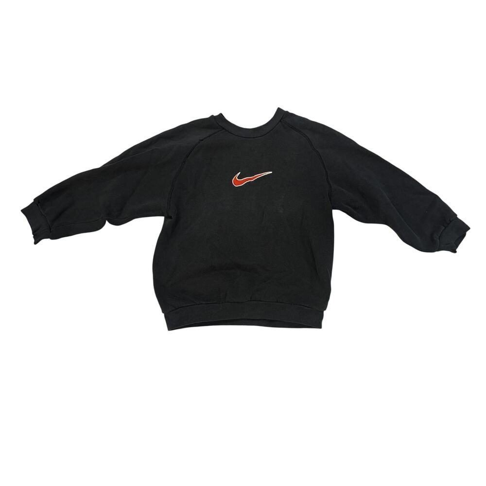 Vintage 90s Nike Embroidered Swoosh Crewneck Sweatshirt Youth 8 USA